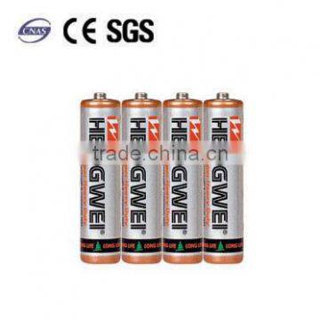 Carbon zinc AAA R03P UM-4 battery