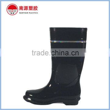 Construction Work PVC Safety Gumboots With Reflective Tape