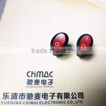 CQC Oval Rocker Switch Dpst Small Round Rocker Switch With Led