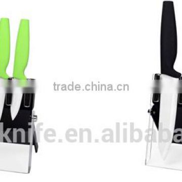 5PCS zirconia ceramic knife with acrylic holder