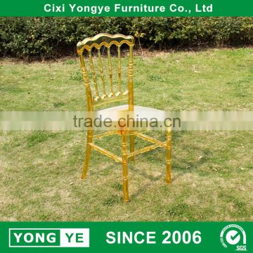 acrylic amber resin napoleon chair restaurant dining chair