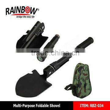 Factory wholesale Small Garden Foldable Camping Steel Shovel