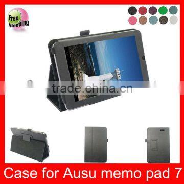 High Quality PU leather case for Asus MemoPad ME172 7' tablet,Black