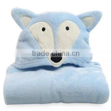 Variety Styles Fabric Cartoon Pattern Baby Bathrobe With Hood