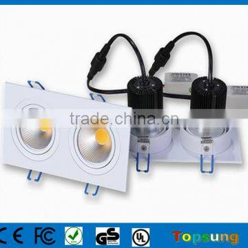 LCH-COB-2*6W-CW COB LED Downlight, Ip65 Led Downlight, Led Square Downlight photo-2