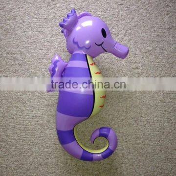 cute purple sea animal inflatable seahorse toy for party