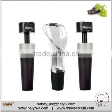 Wine Bottle Stopper and Aerating Pourer Set