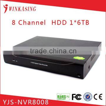 Best price high quality 8Channel 1080P NVR for IP Camera YJS-NVR8008