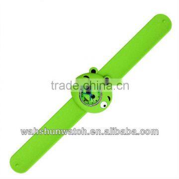 Silicone slap bracelet watch or silicone slap watch
