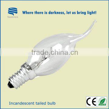 factory price C35 tailed incandescent bulbs