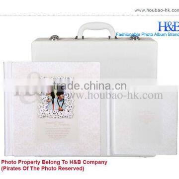 H&B Fancy White Cover Briefcases for Photo Albums photo-2