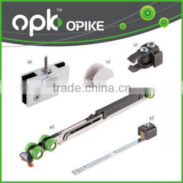 OPK Glass Door Furniture Top Hang Soft Close Damper Slow Motion Sliding Roller photo-2