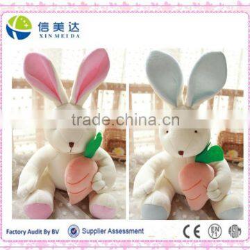 Anime cartoon cute rabbit/bunny with carrot stuffed animal