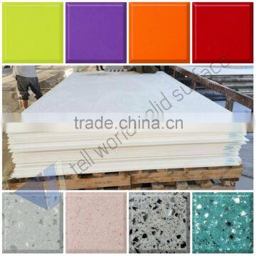 Top quality artificial marble solid surface sheet for bathroom