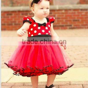 wholesale polka dot baby dress cute baby dress