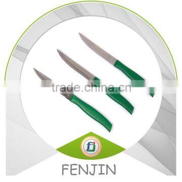 Yangjiang Knife ,Colorful Plastic Handle Steak Knife