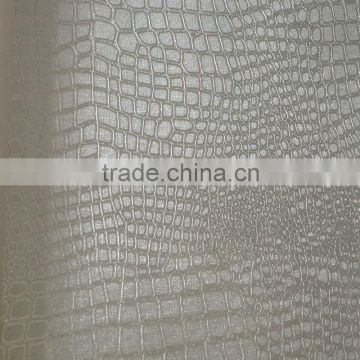 Metallic Design Wallpaper in Sliver Leaf Manufacture China