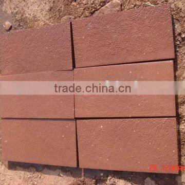 red stone paving slab