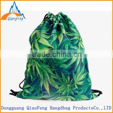 2015 100% Recycled Cheap Drawstring Bags For Promotion, Calico Drawstring Bag