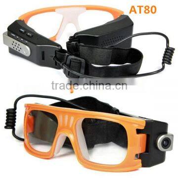 AT80 Outdoor Waterproof Full HD 1080P Eyewear Spy DVR Hidden Camera Glasses