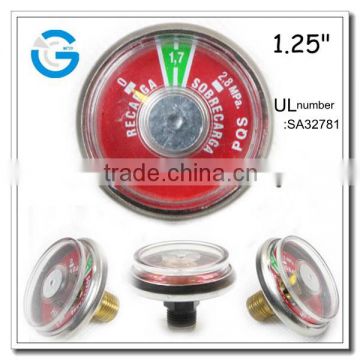 High quality spiral tube ul certificate fire extinguisher gauge