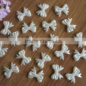 new arrival butterfly bow no hole shaped faux loose Pearls For DIY use