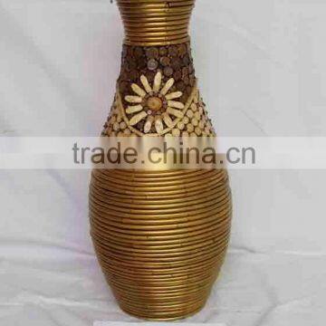 Natural Willow Dcorative Vase Rattan Pot Home Decoration Artificial Flowers photo-5