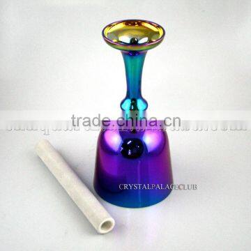 Violet Titanium Quartz Crystal Singing Grail Bowl With Handle or Stand and Seven Color photo-2