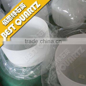 Quartz crucibles for melting aluminum