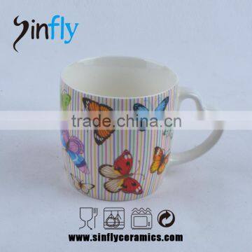 Hot Sale Heart Shaped Handle Ceramic Tea Cup Promotion Cup photo-2
