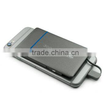 hot selling portable 3000mAh power bank for iphone