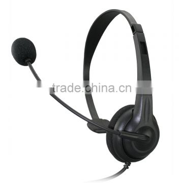 monaural USB headphone with MIC microphone volume controm mute function