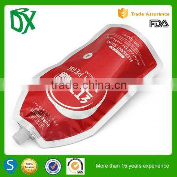 Matt printed aluminium spout beverage bags online wholesale shop