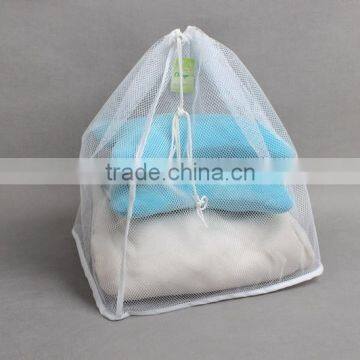 2016 fast selling mesh Drawstring laundry bag