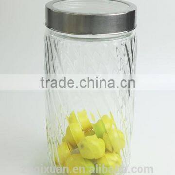 Beautiful Glass Storage Container With See-Through Metal Cover photo-4