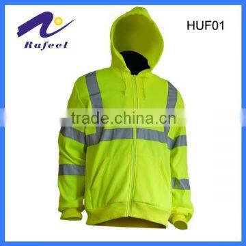 hi-vis yellow wholesale fleece jackets