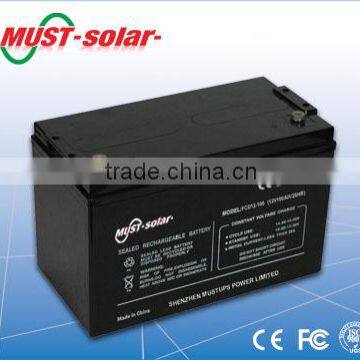 <MUST Solar>Deep cycle solar battery 12V 80Ah