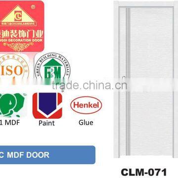 mdf pvc glass door for Kuwait