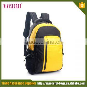 Fanny yellow simple travel/mountaineering/hiking backpacks for young