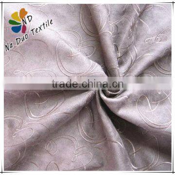 Polyerster Suede Embroidery Sofa Fabric