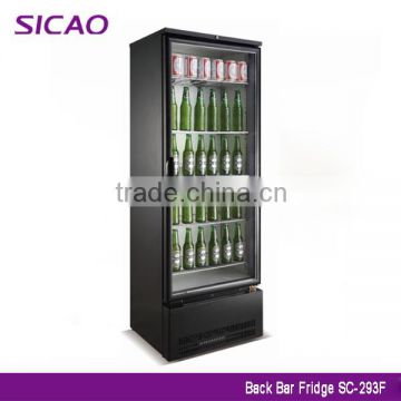 1 Door Type 293 Liter Supermarket Refrigerator, Upright Display Fridge