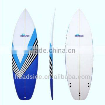 2014 High performace resin fiberglass PU core design surfboard