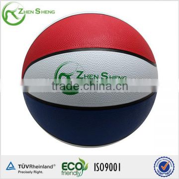 Zhensheng Red/ White/ Blue Full Size Rubber Basketballs