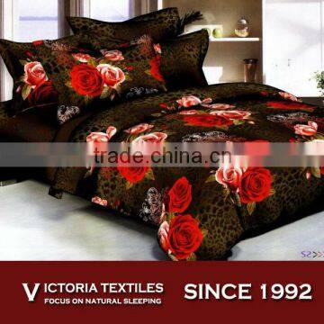 classic red floral comforter sheet set 100 cotton HOT SALE!!!