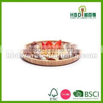 Bamboo round dish