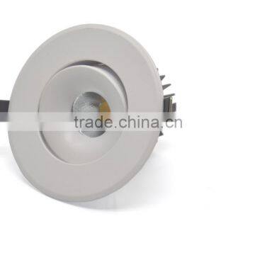 Bridgelux COB Angle Adjustable 7W LED downlight TEC002C10WOF