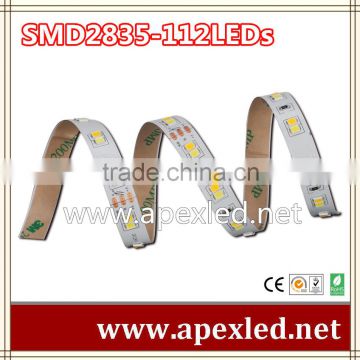 SMD2835 cct adjustable strip light with 112LEDs per meter LED SIDE LIGHT