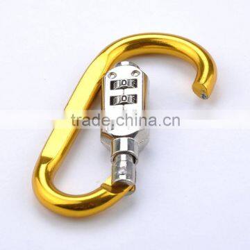 Aluminum Alloy 7 d Glyph Shape Climbing Buckle/plus Combination Lock and Lock Buckle photo-5