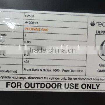 Korean Restaurant Industrial Tabletop Gas Grill With 4 Burner