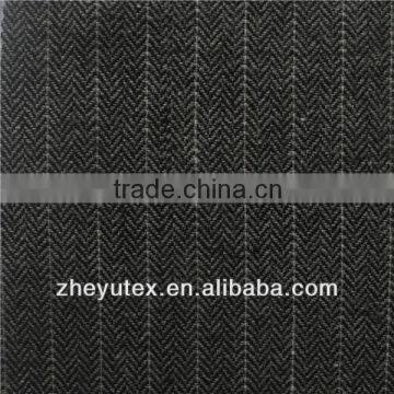 light stripe herringbone woolen fabric china manufactor